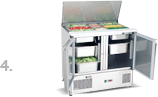 Хранение готовой охлаждённой продукции, салатов, буфетной продукции